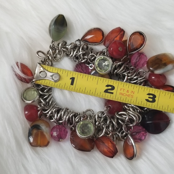 Bracelet, multi colored stones and jewels - Picture 9 of 9